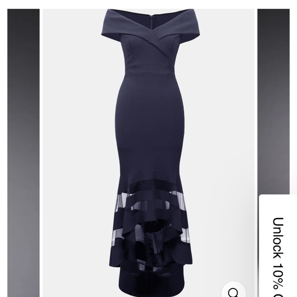 Joseph Ribkoff signature hi low gown - Picture 1 of 4